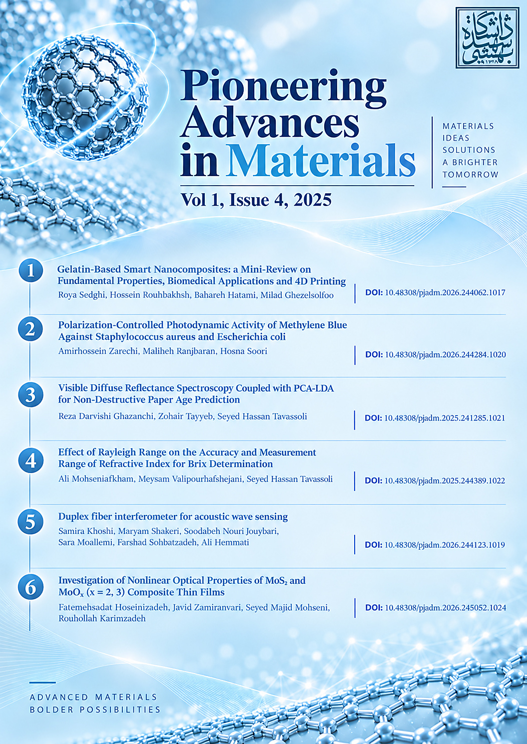 Pioneering Advances in Materials